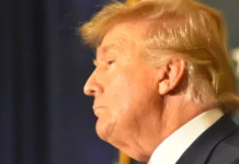 US President Donald Trump delivers remarks in Washington DC