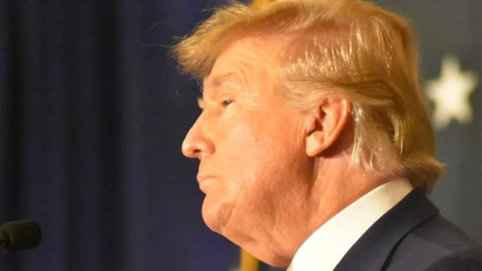 US President Donald Trump delivers remarks in Washington DC
