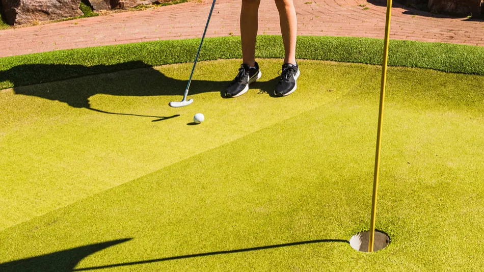 A mini golf course