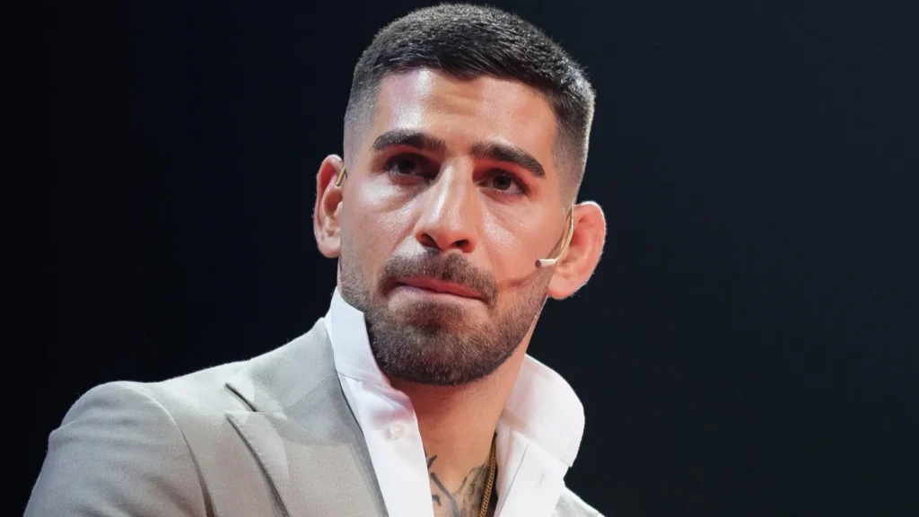 Ilia Topuria attends the Madrid press conference