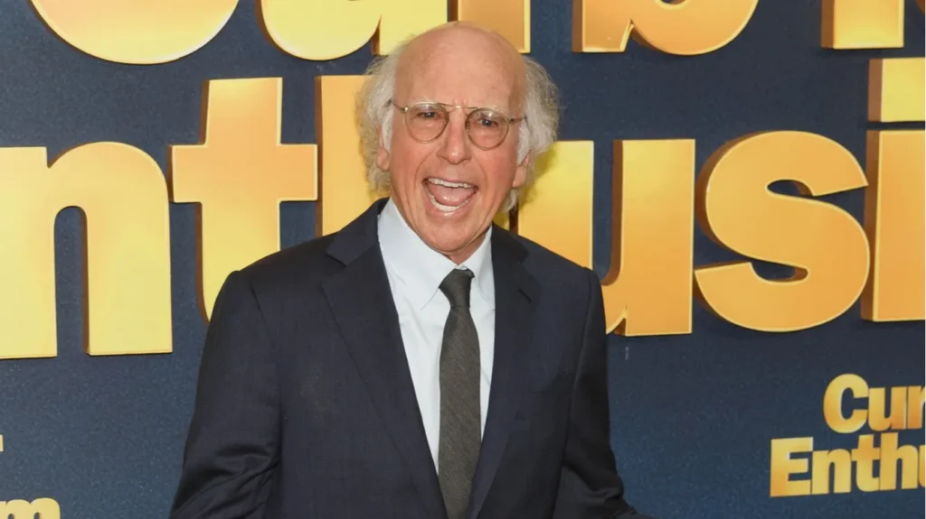 Larry David arrives for HBO's Curb our Enthusiasm