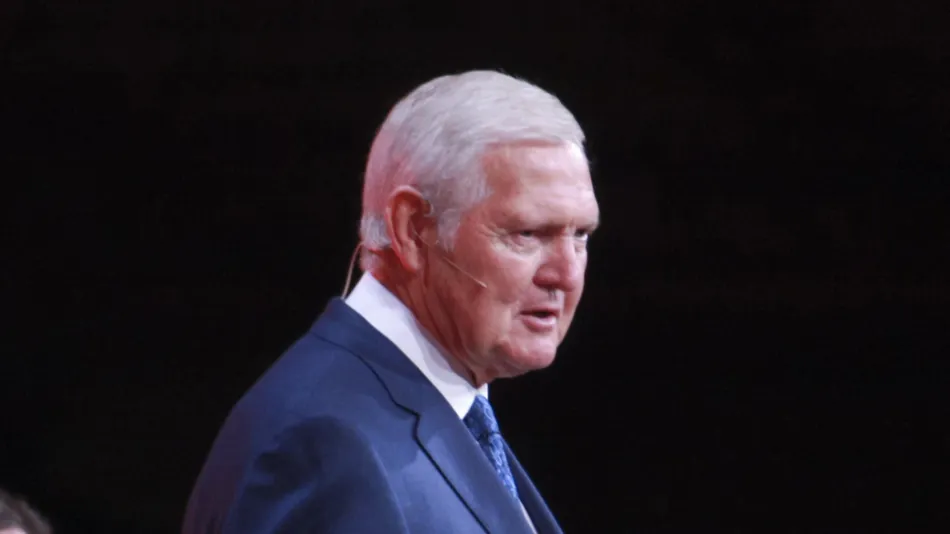 Legendary American basketball player Jerry West