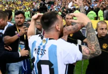 Argentina gets favorable World Cup path after perfect group stage Lionel Messi of Argentina celebrating a victory