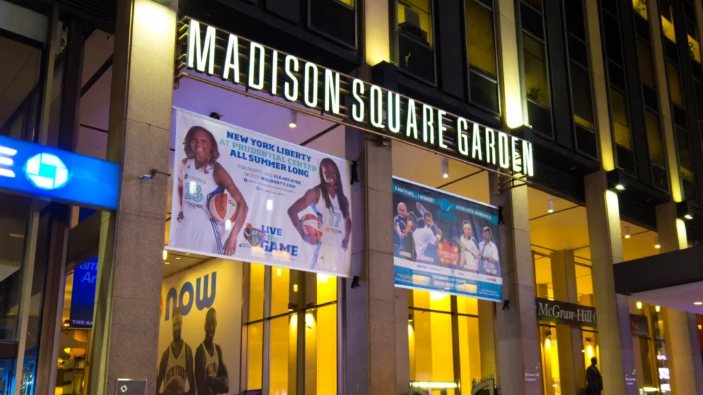 Entrance of Madison Square Garden, NYC