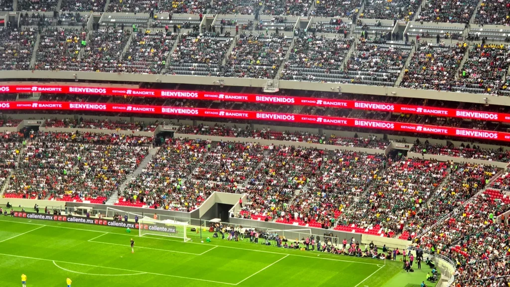 Packed Estadio Azteca stadium during the FIFA World Cup.