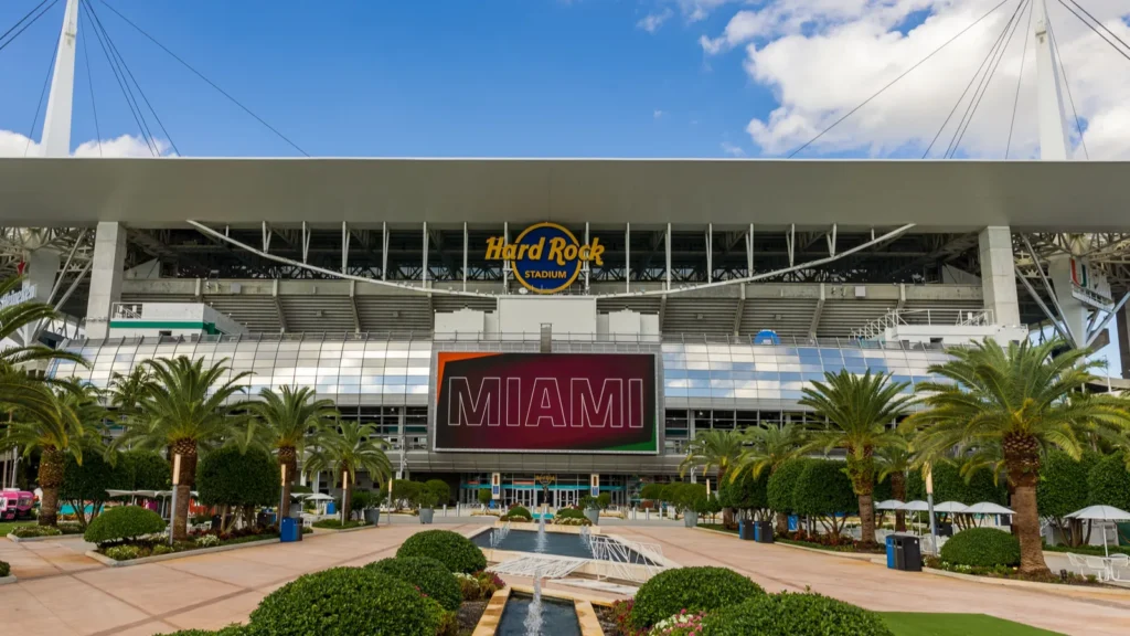 Hard Rock stadium entrance