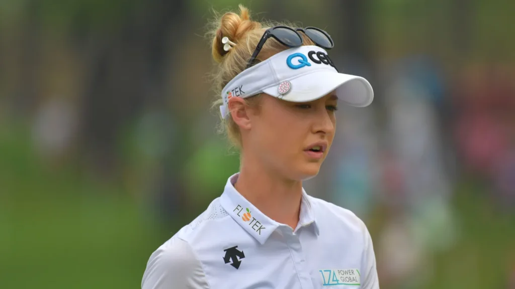 Nelly Korda in the golf course