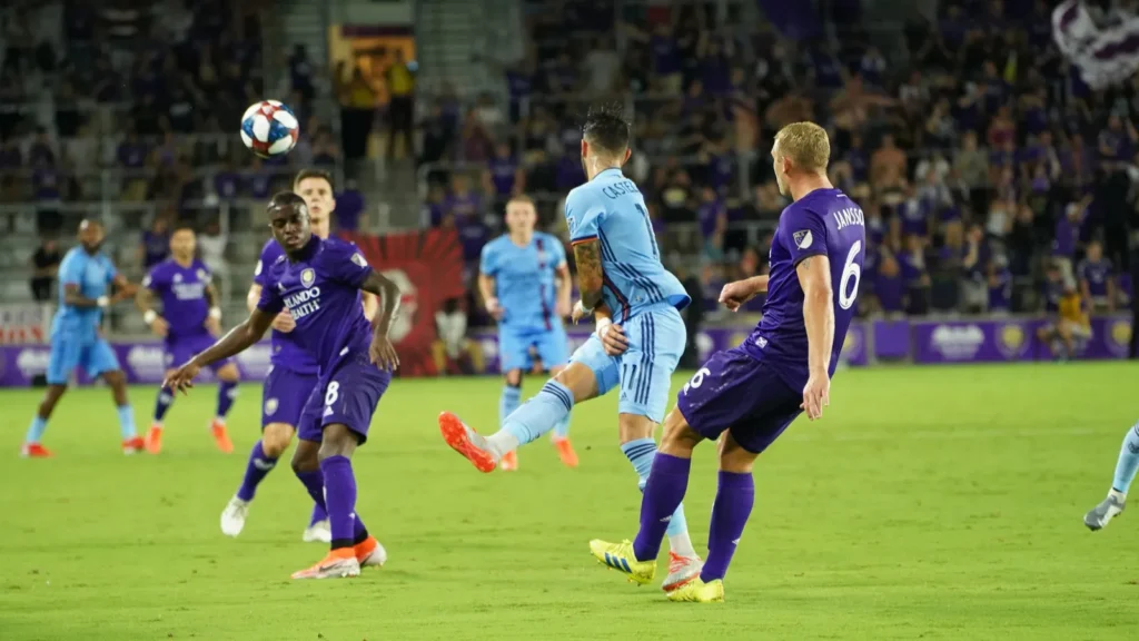 A competitive MLS soccer match