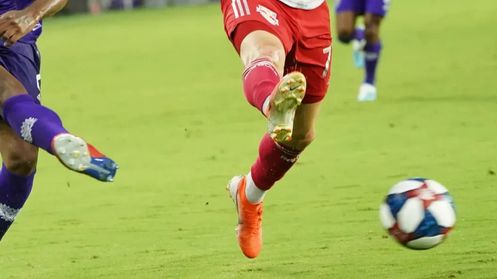 Soccer players in action