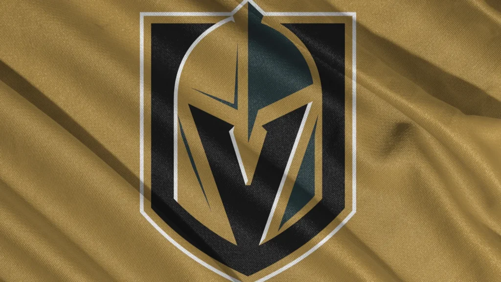 Textured flag logo of the Vegas Golden Knights