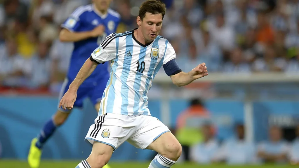 Lionel Messi with the ball