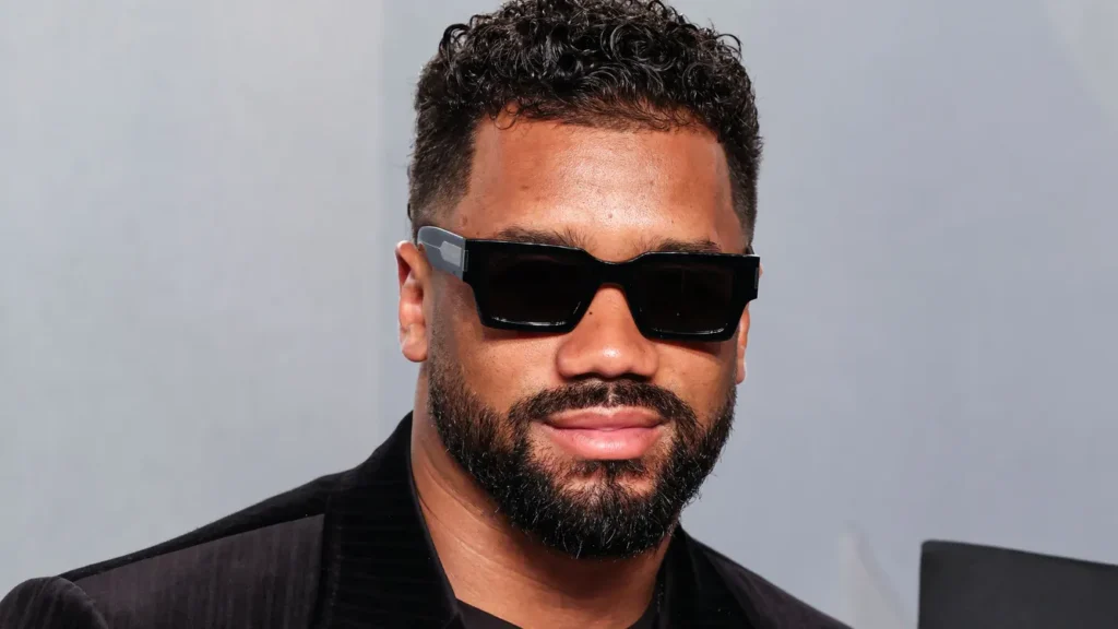 Russell Wilson arrives at the 2026 vanity fair Oscar party