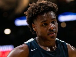 LeBron "Bronny" James during a game