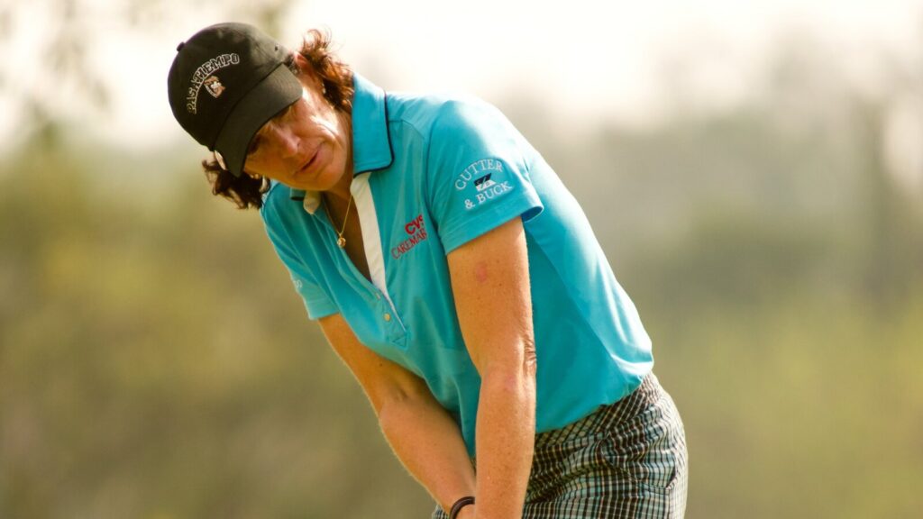 American golfer Juli Inkster in action