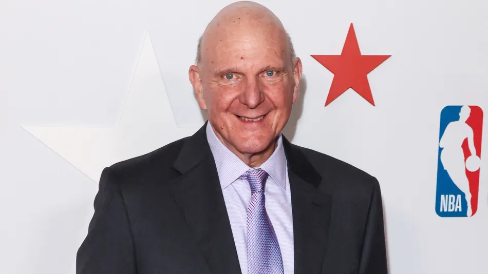 Steve Ballmer arrives at the Los Angeles Clippers event
