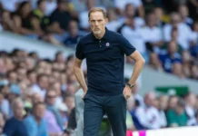 FIFA changes anthem rule after Tuchel complaint Thomas Tuchel, manager of England during the first half of the game.