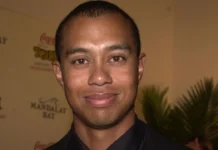 Tiger Woods at an evnt