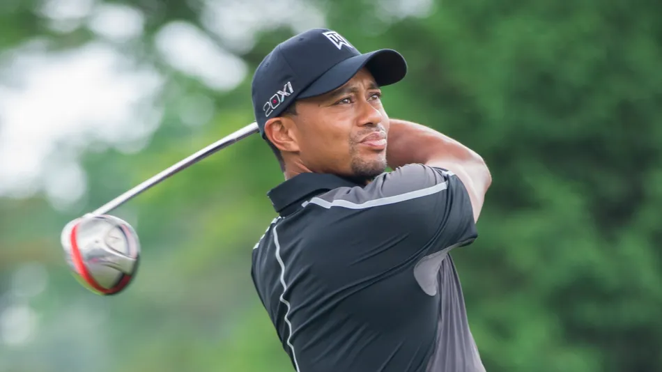 Tiger Woods in action