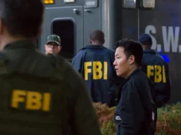 Actors wearing FBI uniform