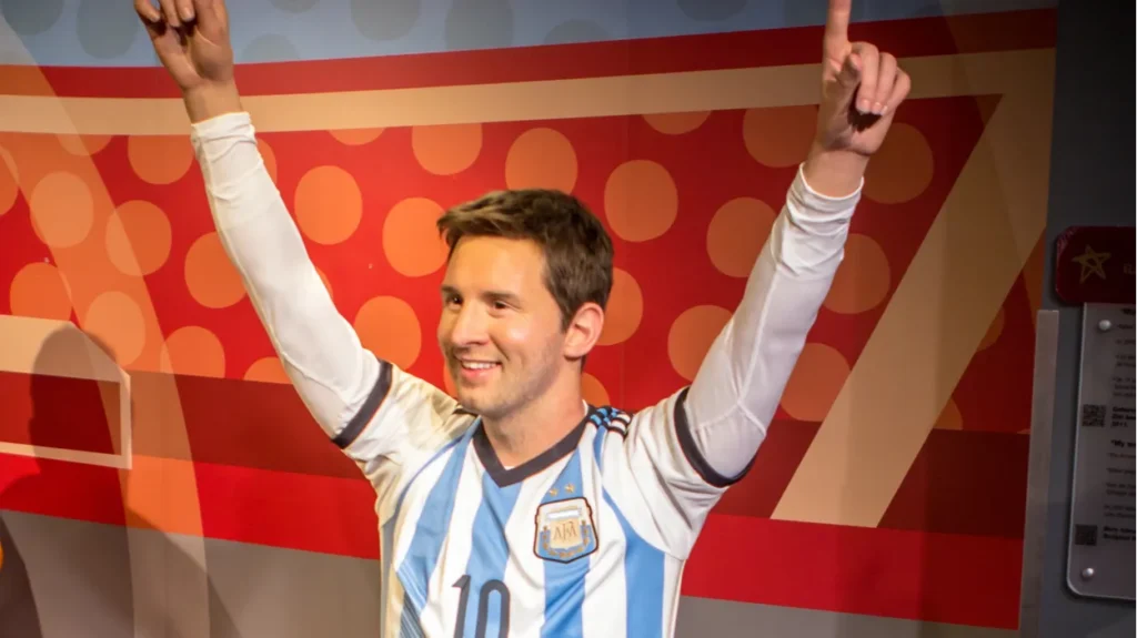 Wax figure of Lionel Messi