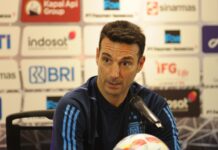 Scaloni’s baffling remark follows Argentina’s World Cup loss Lionel Scaloni during a press conference.