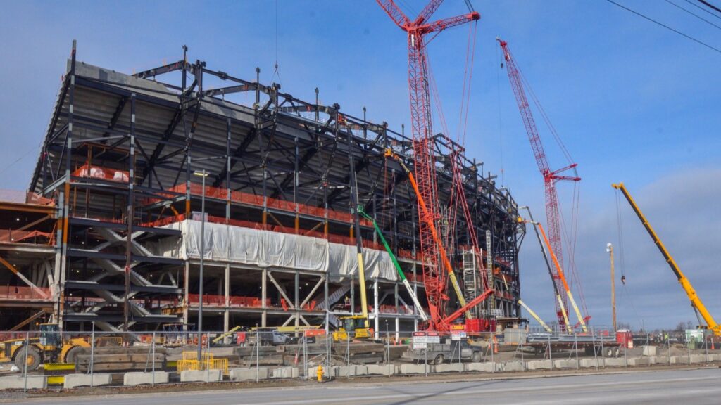 Construction of the New Highmark Stadium.