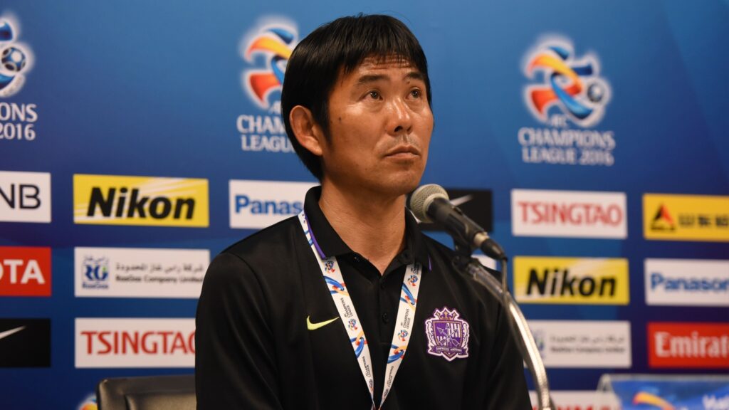 Hajime Moriyasu at the conference.