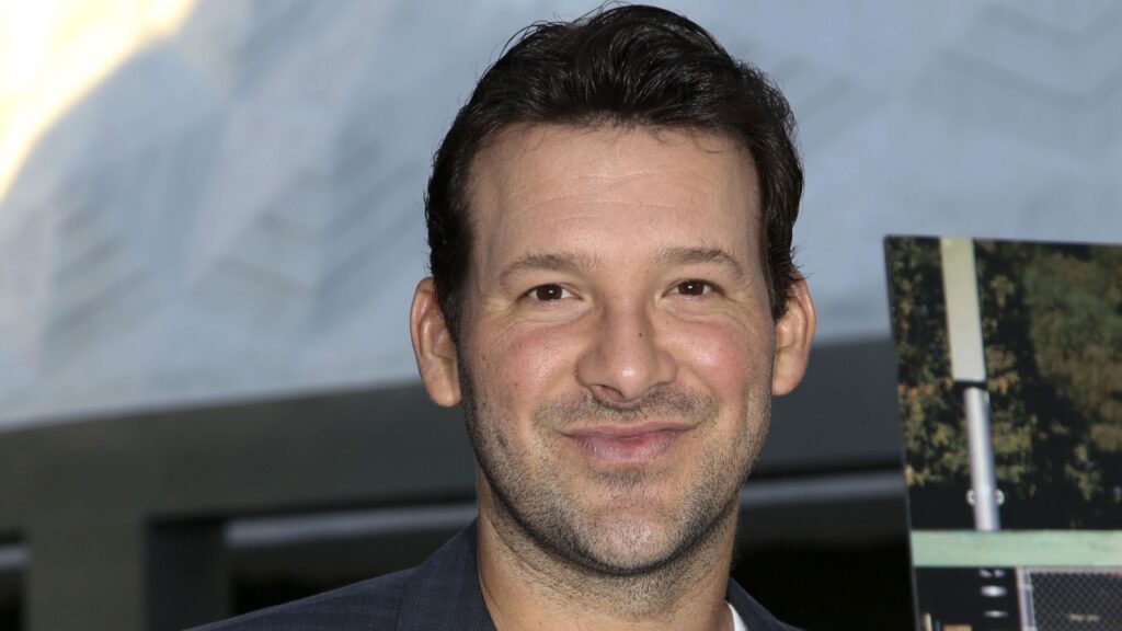 Tony Romo at the Undrafted Los Angeles Premiere at the ArcLight Hollywood.