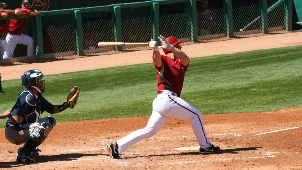 Arizona Diamondback Chad Tracy just after getting a hit