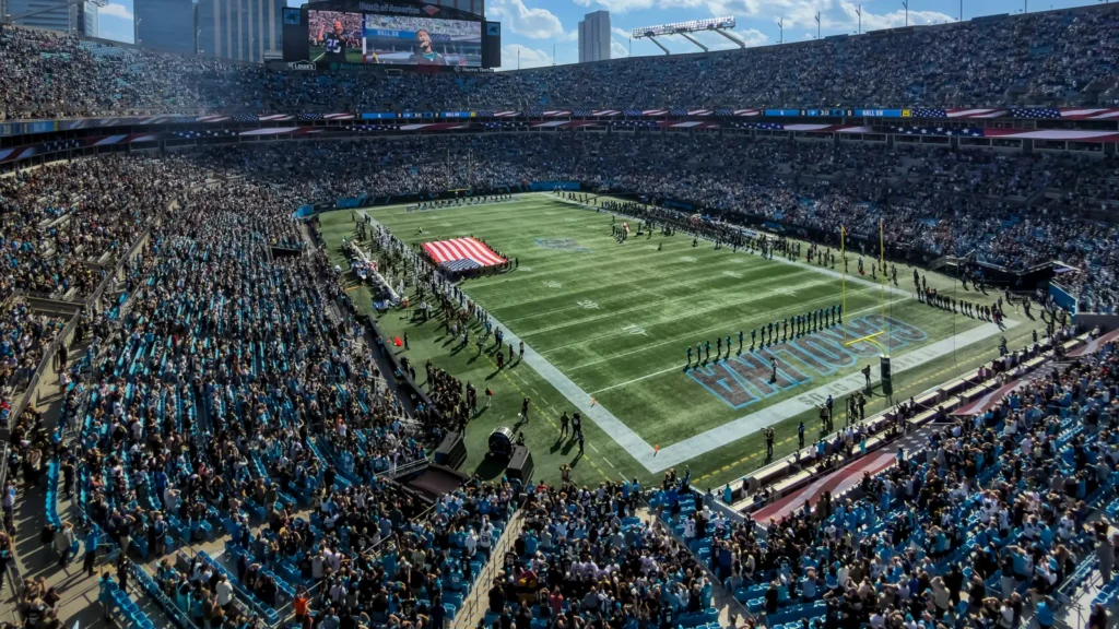 bank of america stadium plays host the new orleans saints