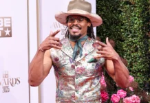Cam Newton arrives at the BET awards
