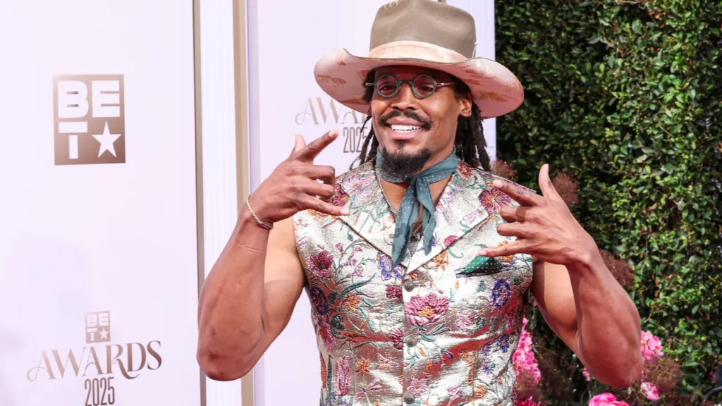 Cam Newton arrives at the BET awards