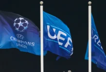 UEFA considers legal action over FIFA plan involving Gianni Infantino and Joshua Kushner UEFA Champions League logo and a "Respect" campaign banner