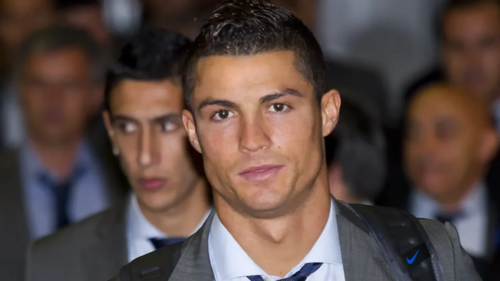 Cristiano Ronaldo arriving for a game