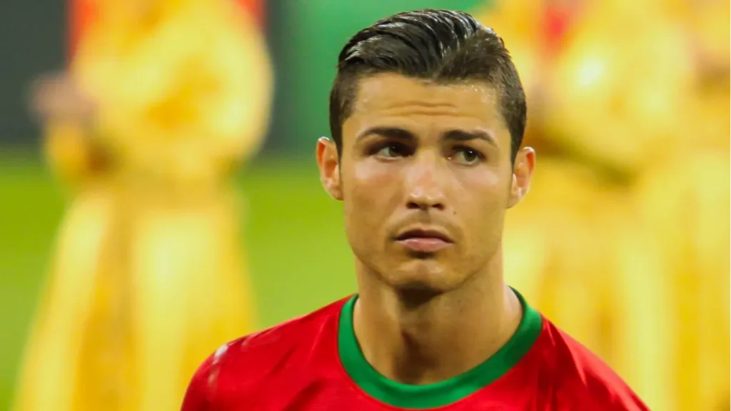 Cristiano Ronaldo playing for Portugal