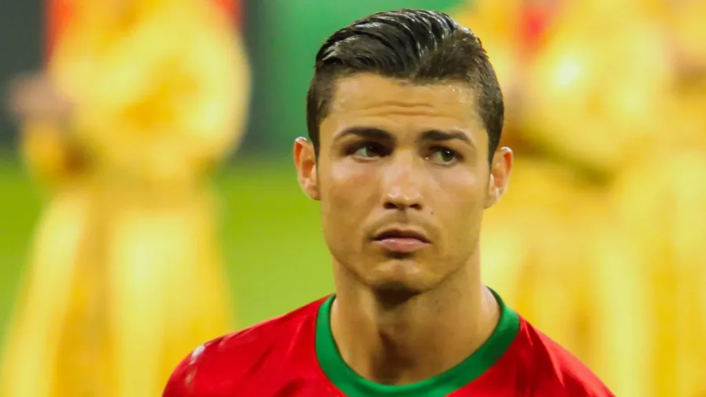 Cristiano Ronaldo playing for Portugal