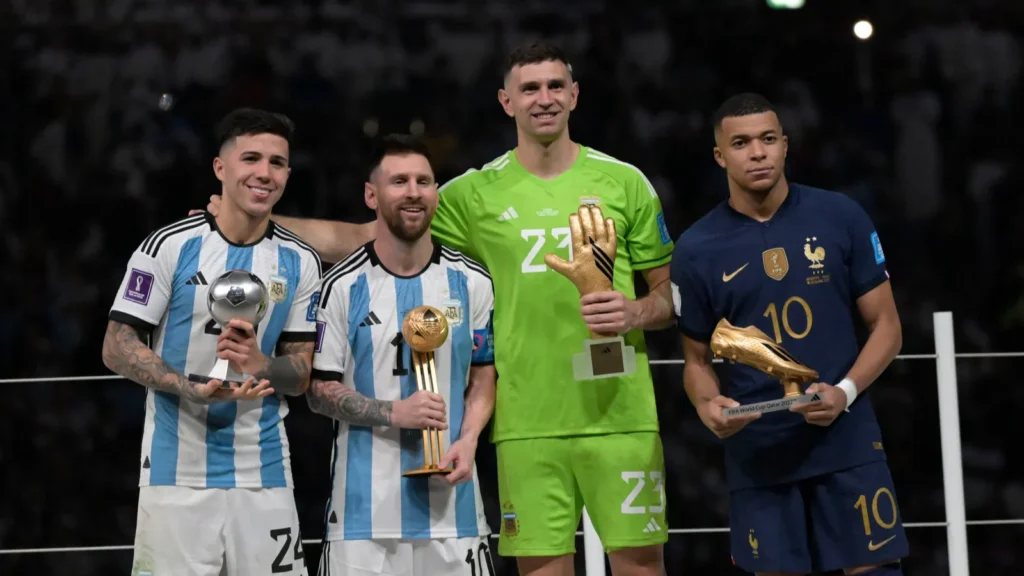 Football World Cup final Argentina.