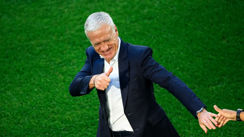 Focus shot of Didier Deschamps