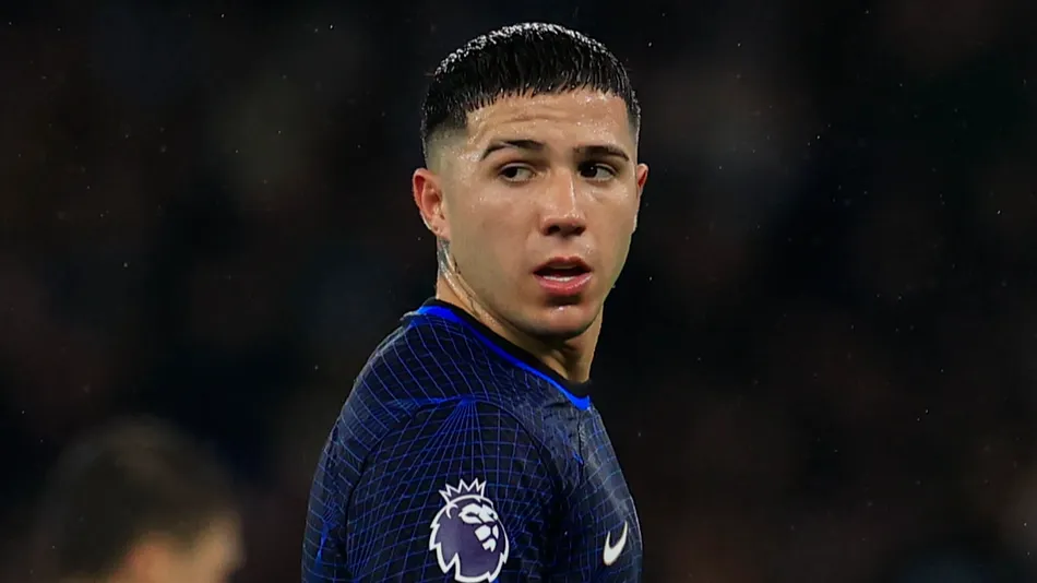 Enzo Fernandez during a game