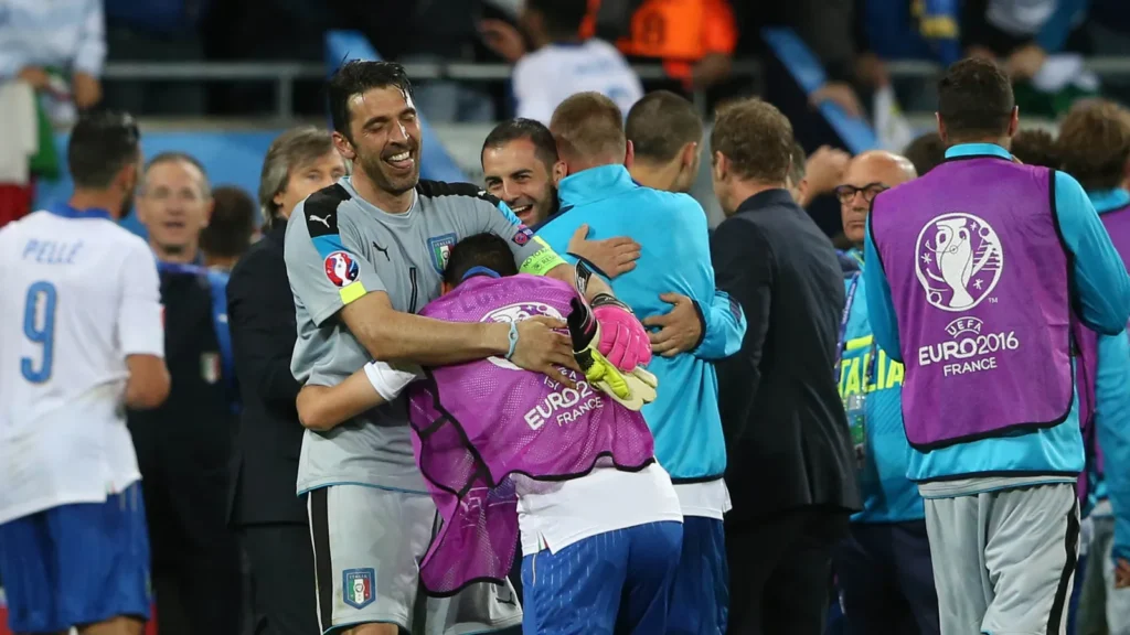 Match between Belgium vs Italy.