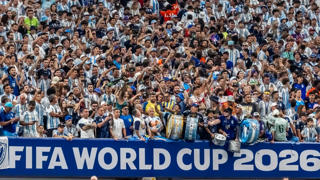 Argentinean Fans show their support for their team