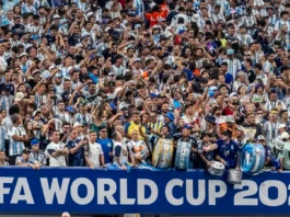 Argentina receives approval to wear navy blue against England in World Cup semifinal Argentinean Fans show their support for their team