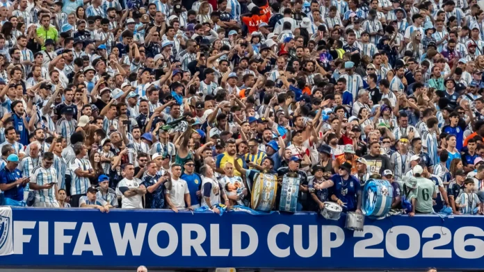 Argentinean Fans show their support for their team Argentinean Fans show their support for their team
