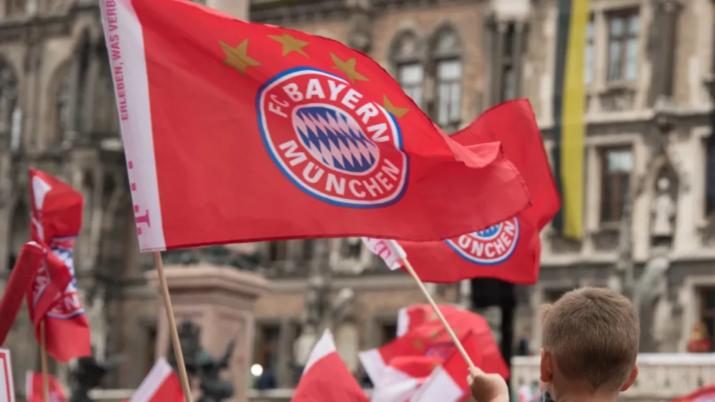 fc bayern fans celebrating for winning the bundesliga title