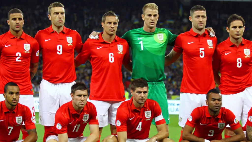 Team England before a World Cup game