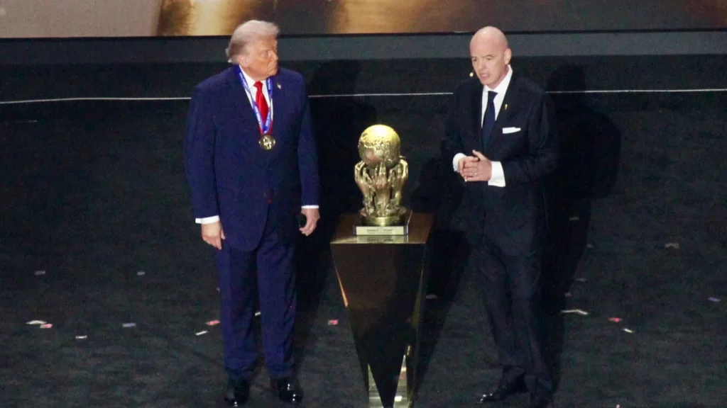 Gianni Infantino created and awarded a FIFA Peace Prize to Donald Trump