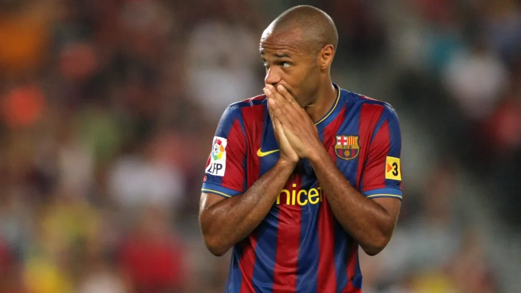 Thierry Henry at the football game.