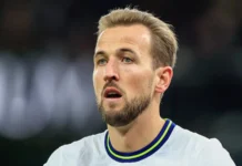 England’s loss to Argentina revives Trump curse claims harry kane 10 of tottenham hotspur during the premier league