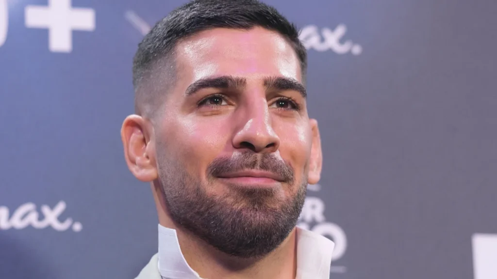 Ilia Topuria attends the Madrid press conference
