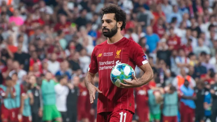 Mohamed Salah during the game